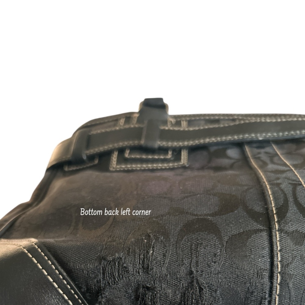 Coach Black and Gray Shoulder Bag - Picture 6 of 11